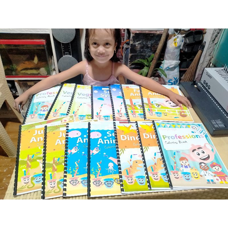 EDUCATIONAL COLORING BOOKS FOR KIDS A4 size | Shopee Philippines