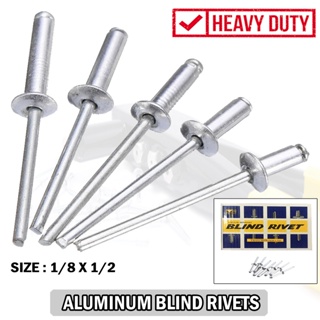 3/16 x 1/4 Aluminum Dome Head Blind Pop Rivets BRA-021