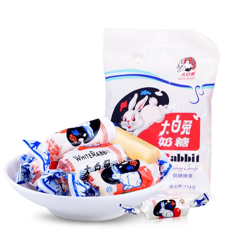 Original White Rabbit (with edible rice paper wrapper) Creamy Chewy ...