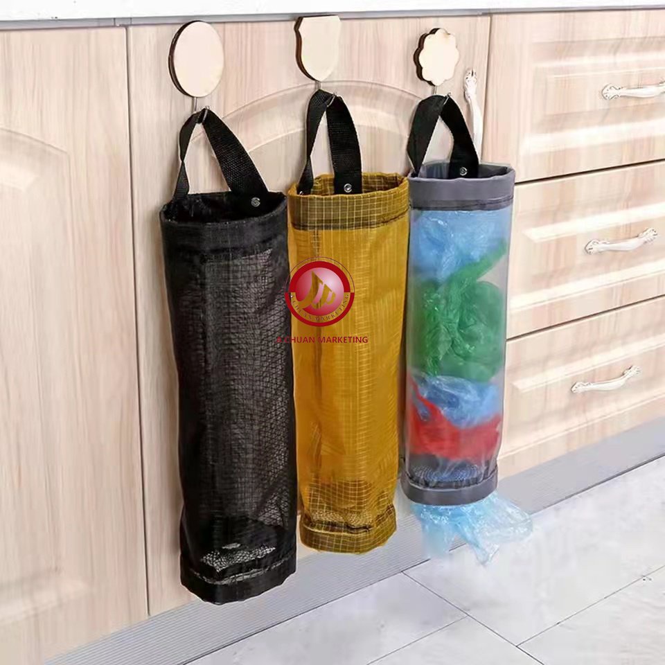 Plastic Bag Storage Box /Kitchen Plastic bag Mesh Dispenser Organizer ...