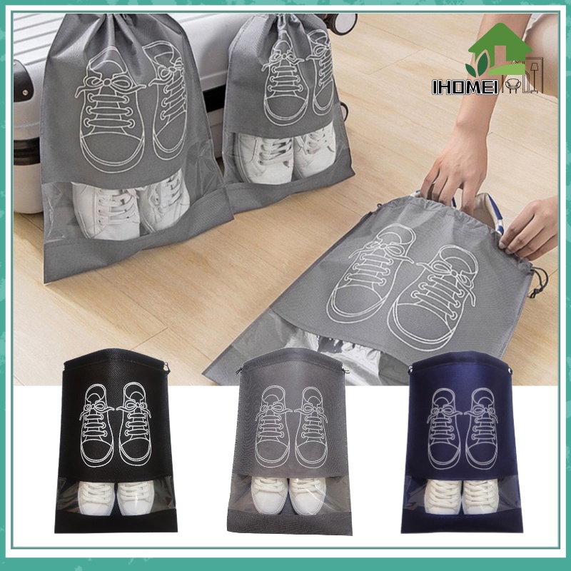 Waterproof Shoe Bag Travel Drawstring Shoe Bag Pouch Personalized Shoe ...