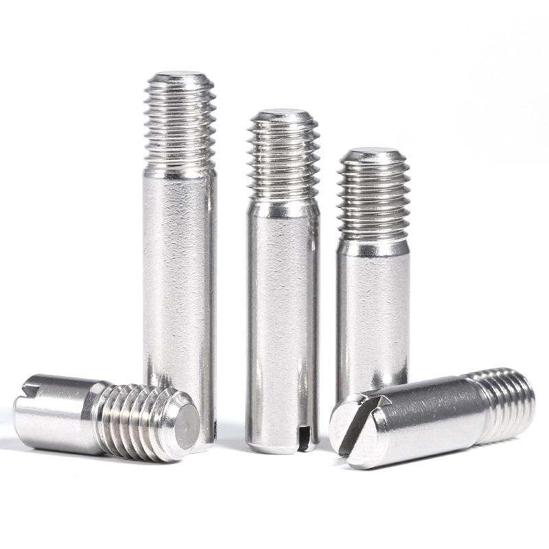 304 Stainless Steel Slotted Grub Screw Positioning Cylindrical Pin Gb878 Shaft Step Screw Bolt 