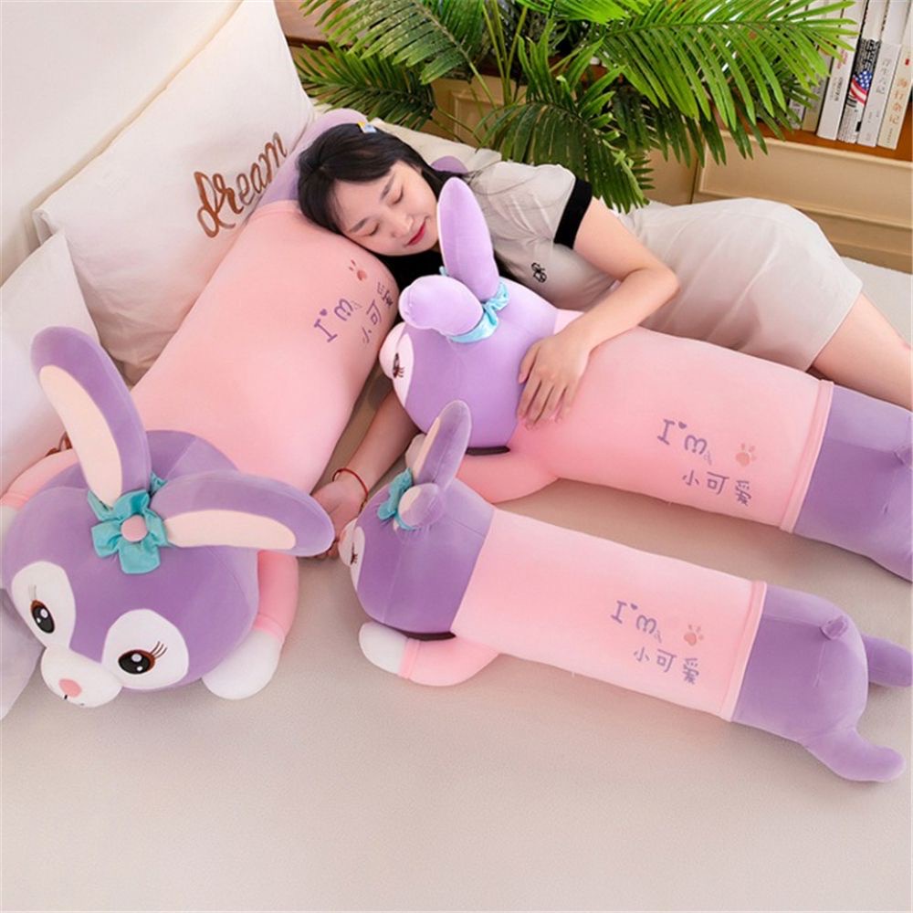 100cm Long Lovely Purple Soft Cute Rabbit Pillow Shopee Philippines