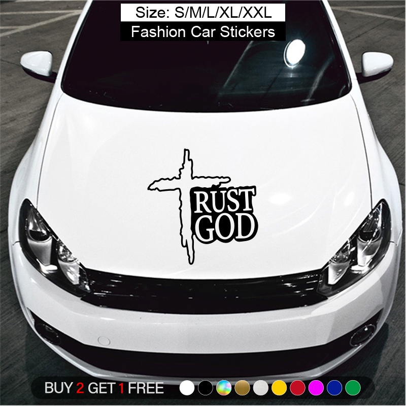 Jesus Cross Personalized Auto Stickers God Christian Self-adhesive ...