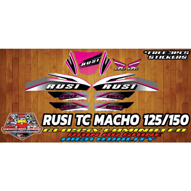 Rusi Macho Tc 125 150 Tmx Style Decals Shopee Philippines