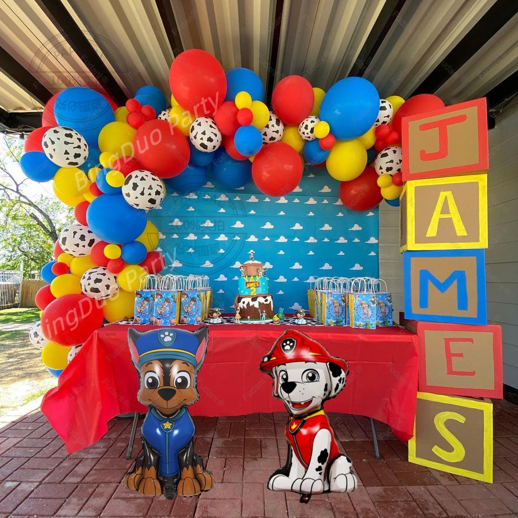 84pcs Set Paw Patrol Balloon Birthday Party Decorations 32" Blue Number — free download