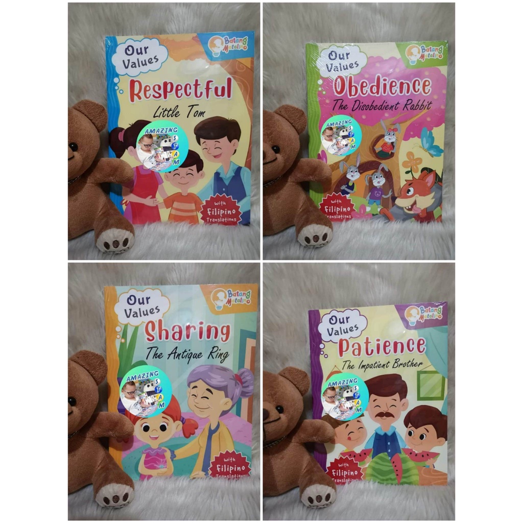 BATANG MATALINO OUR VALUES STORIES SET OF 4 (RESPECTFUL, OBEDIENCE ...