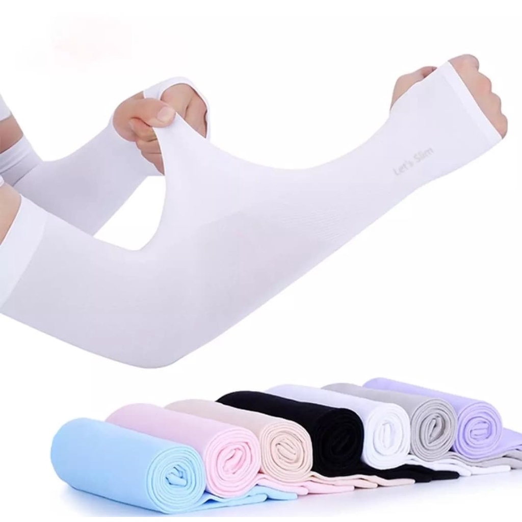 1pair Arm Sleeve UV Sun Protection Ice Sleeve Cotton Arm Sleeve Heat Protect Motor Arm Sleeve