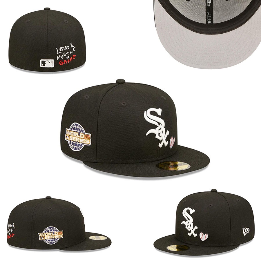 High Quality MLB Chicago White Sox Fitted Hat Men Women 59FIFTY Cap