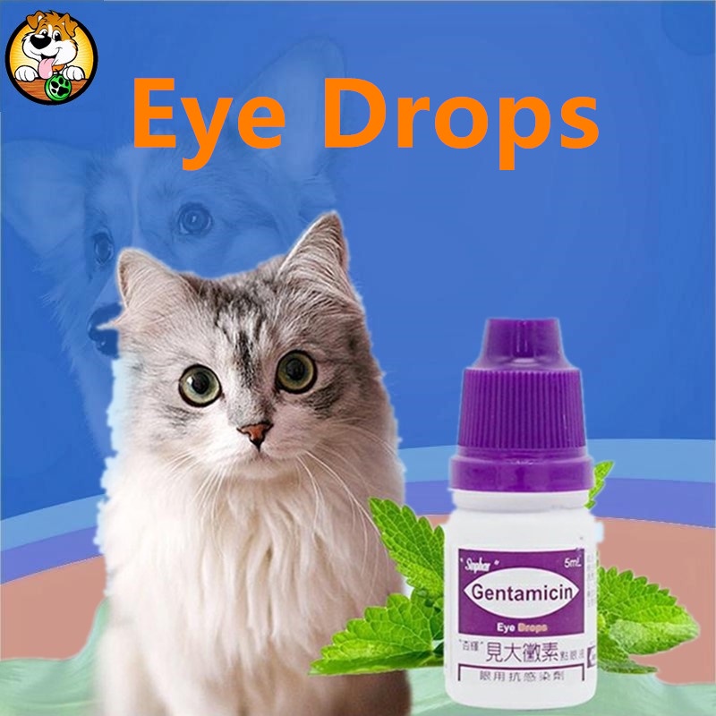 Sinphar 5ml Gentamicin Dog Eye Drops Cat Eye Drops Pet Eye Drops