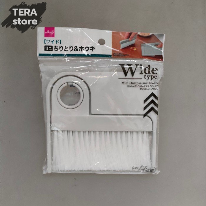 Daiso mini dustpan and broom Small broom Table broom and Drain Shopee