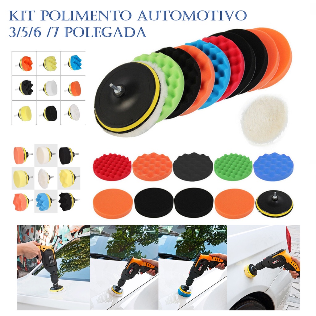 PGP001 3-7 Inch Car Polishing Disc Self-Adhesive Polishing Waxing Set ...