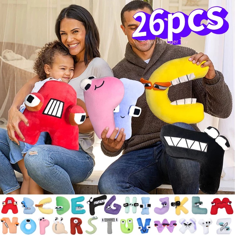 Alphabet Lore Plush Toys English Letter Stuffed Animal Plushie Doll ...