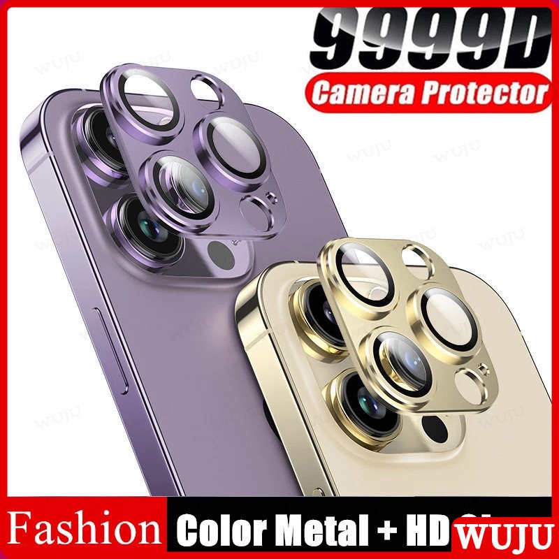 WUJU Metal Full Cover Anti-scratch Tempered Glass Camera Lens Protector ...