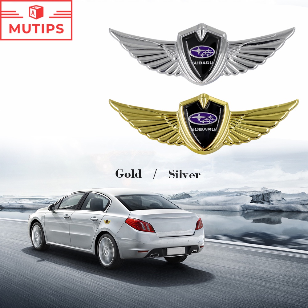 Subaru Car Body 3D Metal Logo Wings Sticker Decoration Emblem For XV ...