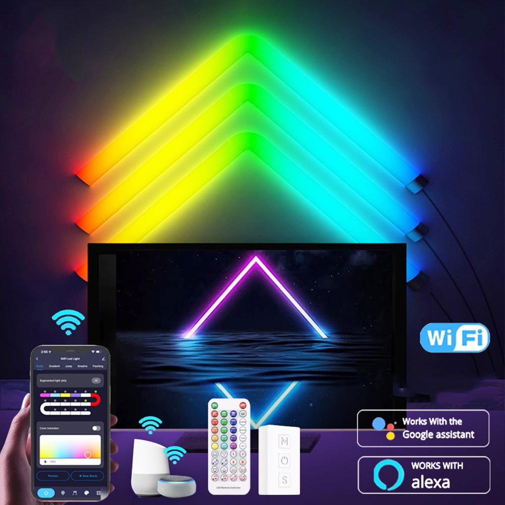 RGB intelligent LED wall light bar Bluetooth voice APP control light Wifi control with game