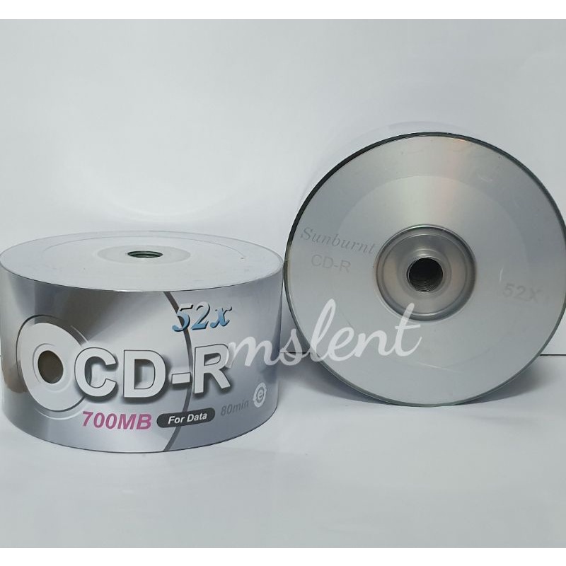 Sunburnt CDR 52x 700MB Empty CD CD-R contains 50 | Shopee Philippines