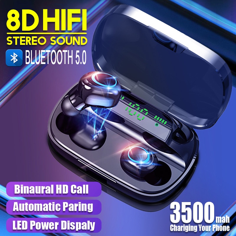 S11 TWS Headphone LED Bluetooth Earphone Headphones Wireless