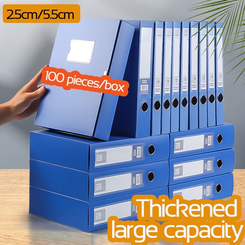 Plastic File Box A4 Document Box Thickened Data Box Office Storage Box