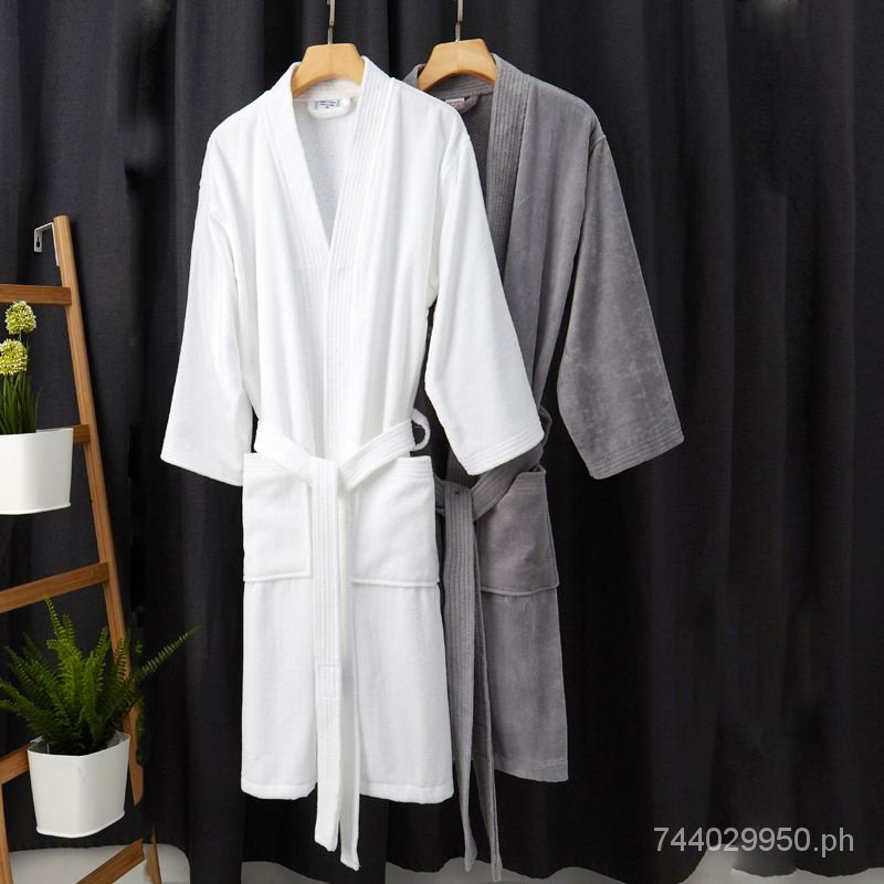[Ready Stock] FiveStar Hotel Bathrobe Couple Men Women Pure Cotton