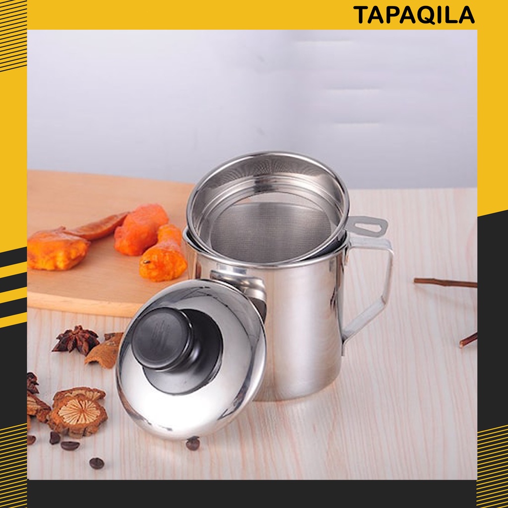 Cooking Oil Filter Leftovers For Frying Stainless Steel Glass | Shopee ...