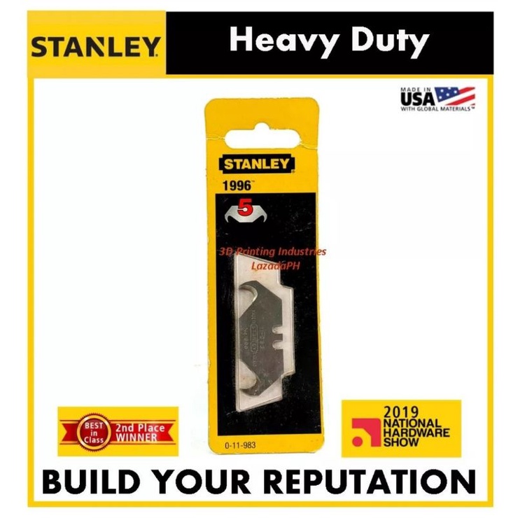 Stanley Utility Knife Blade Reversible Blade 11983 5pcs/pack Stanley