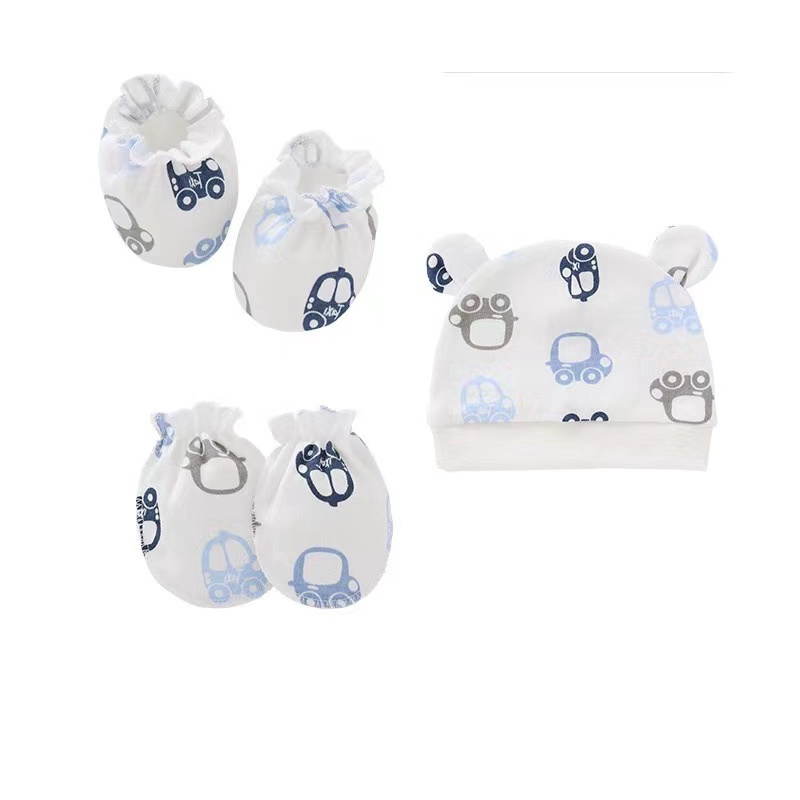 baby Hat Cap Newborn mittens footies gloves Cotton infant kids children