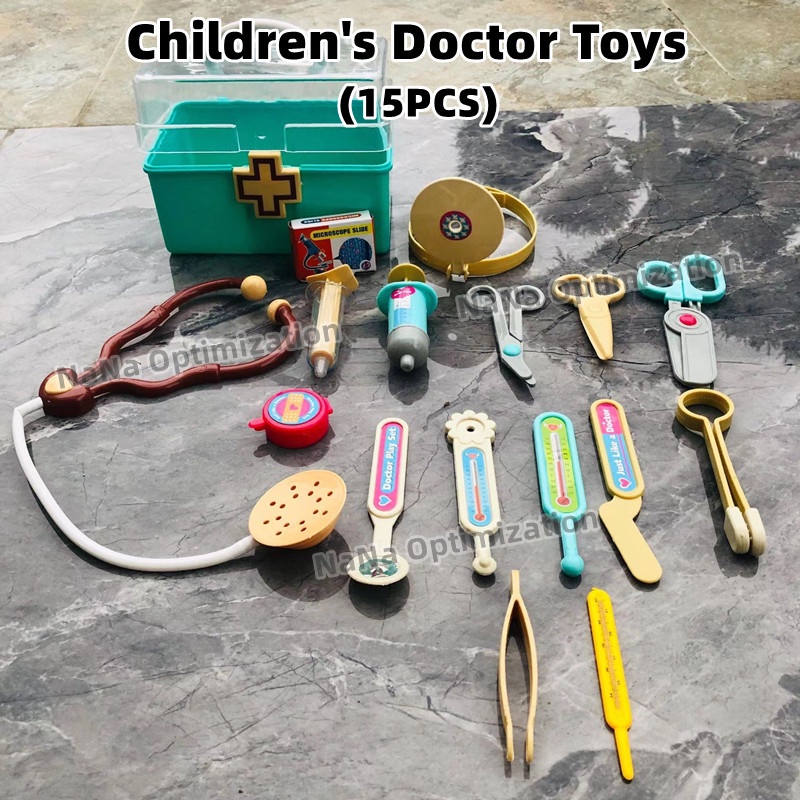 Children's toys play doctor nurse stethoscope toy thermometer injection ...
