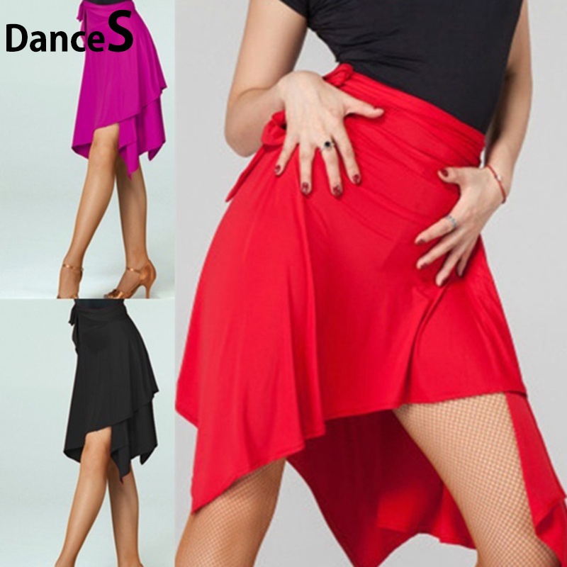 Latin Dance Skirt Adult Professional Dancing Triangle Apron Skirt Women High Quality Rumba Samba 0766