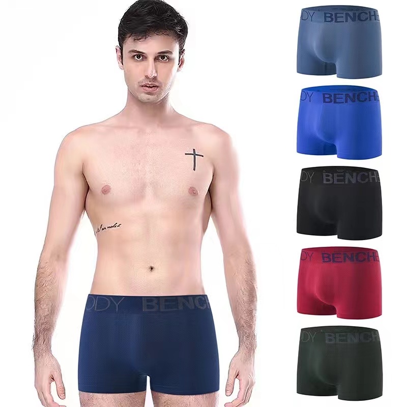 6pcs BENCH Body Men's Underwear High Elastic Boxer Briefs Breathable ...