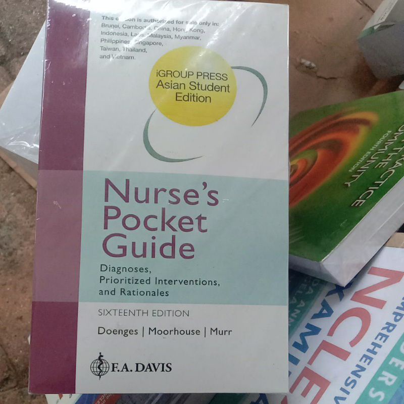 Nurses Pocket Guide 16 Edition Reprint Black And White Print Shopee