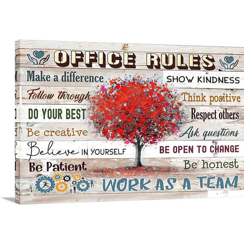 Inspirational Wall Art Motivational Wall Art Office Quotes Theme Wall ...