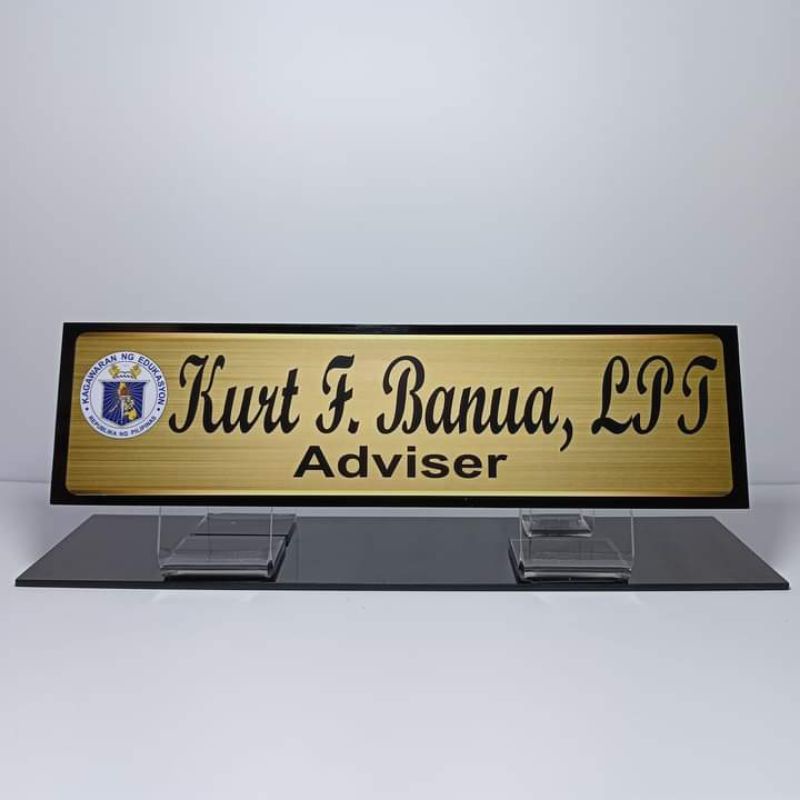 Table Nameplate CUSTOMIZED Shopee Philippines