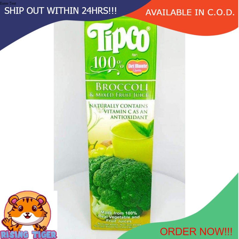 Tipco Broccoli Juice 1 Liter Shopee Philippines