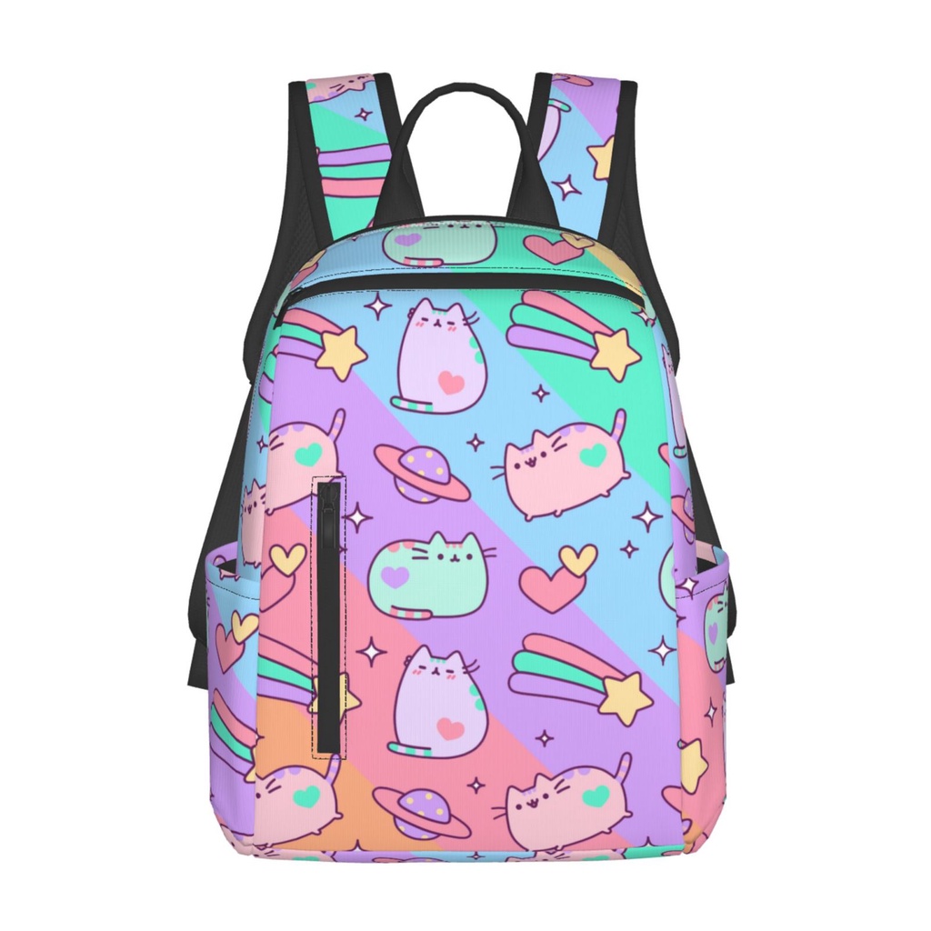 Pusheen Girls Backpack Set | Kids 4 Piece Blue & Sweden - View #12