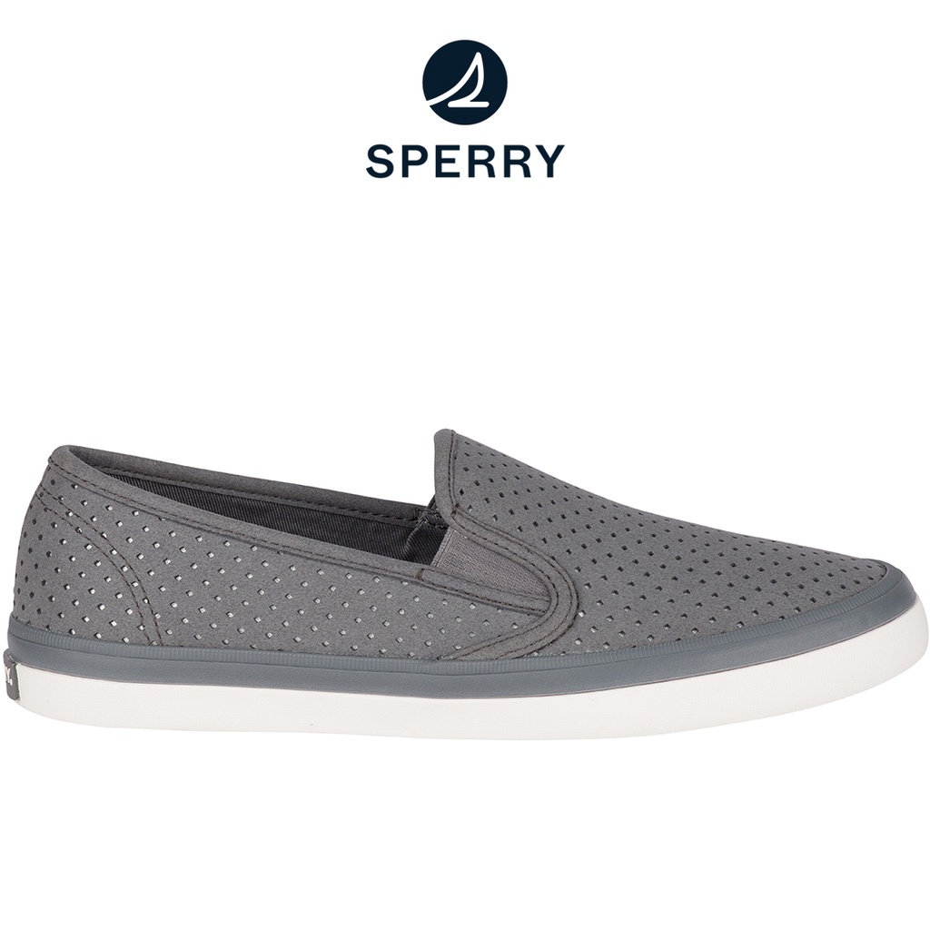 Sperry seaside best sale perforated sneaker grey