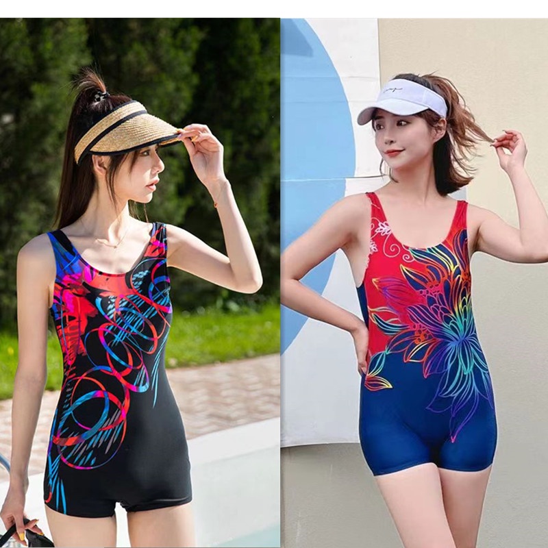 One piece rashguard swimsuit swimwear for women flat-angle large size ...