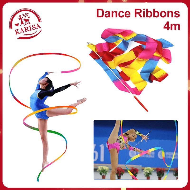 4M Dance Ribbons Colorful Gymnastics Streamers | Shopee Philippines