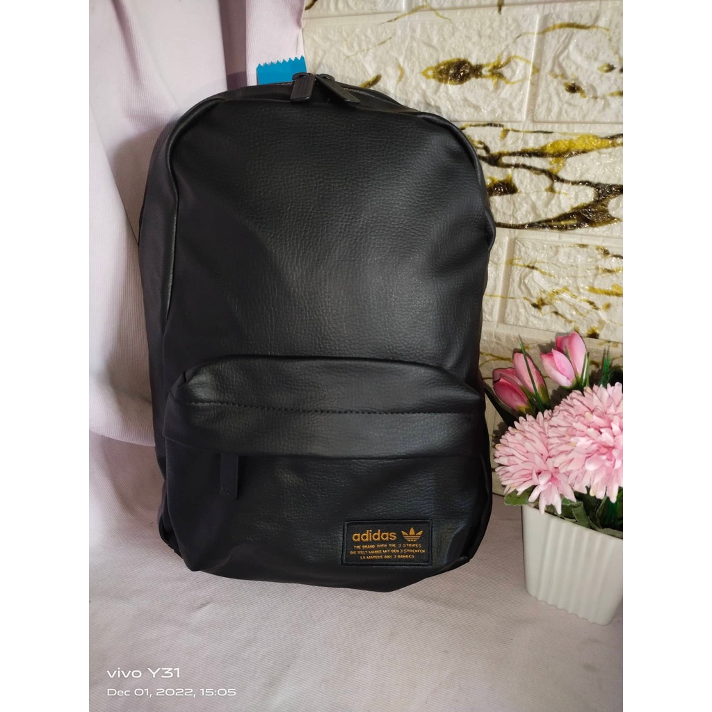 ADIDAS LEATHER BACKPACK ADB0046 made in Vietnam | Shopee Philippines