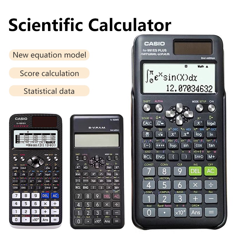 Original Casio Scientific Calculator FX991EX FX991ES Plus FX82MS Calculators New Edition 240