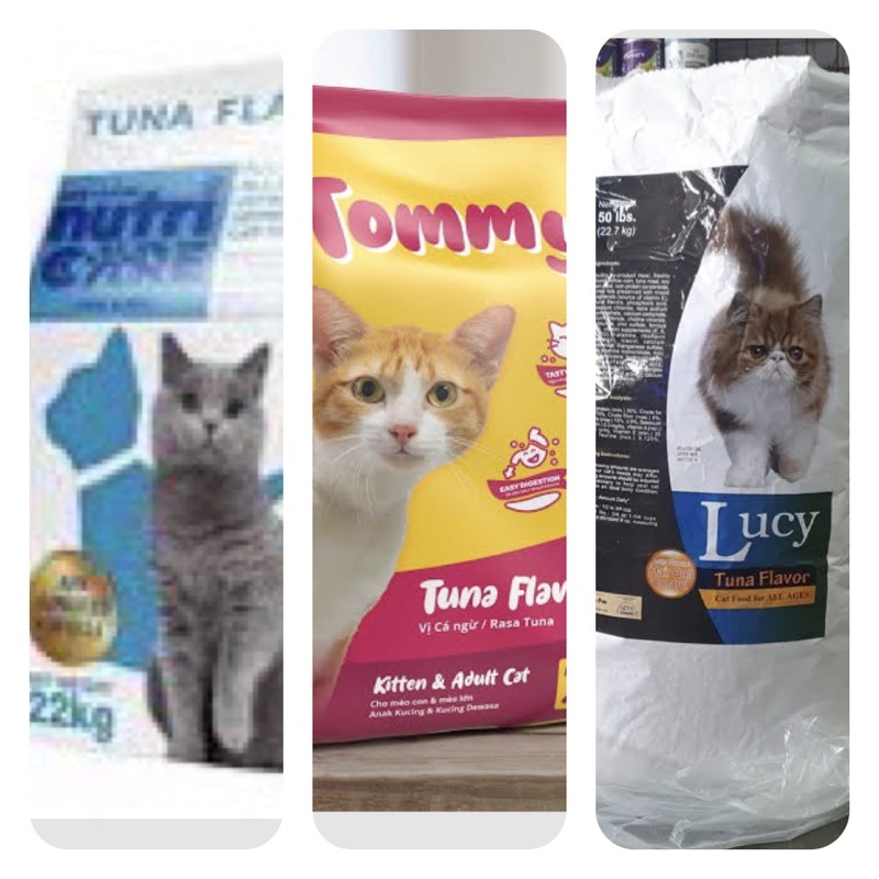 Lucy Cat Food tuna flavor All Stage 20kgs or Nutri Care tuna Flavor All