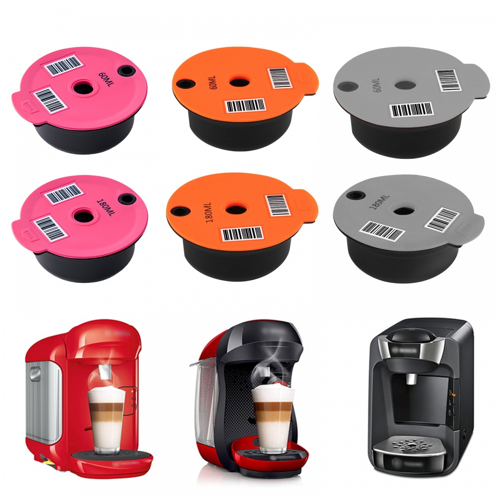 1 Set Refillable Coffee Pod Cups For Bosch Compatible And For Tassimo