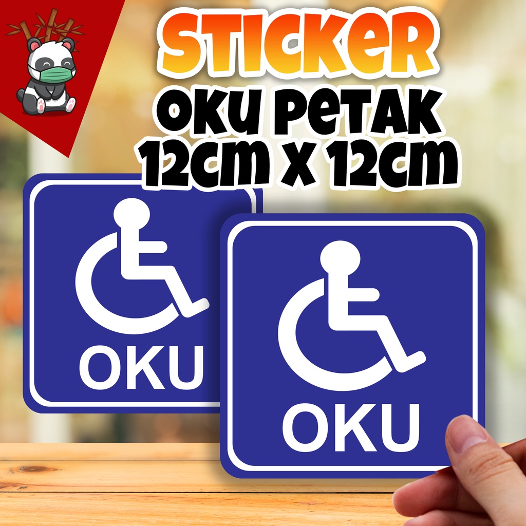 STICKER OKU PETAK 12CM X 12CM STICKER KERETA / STICKER MOTOR REFLECTIVE ...