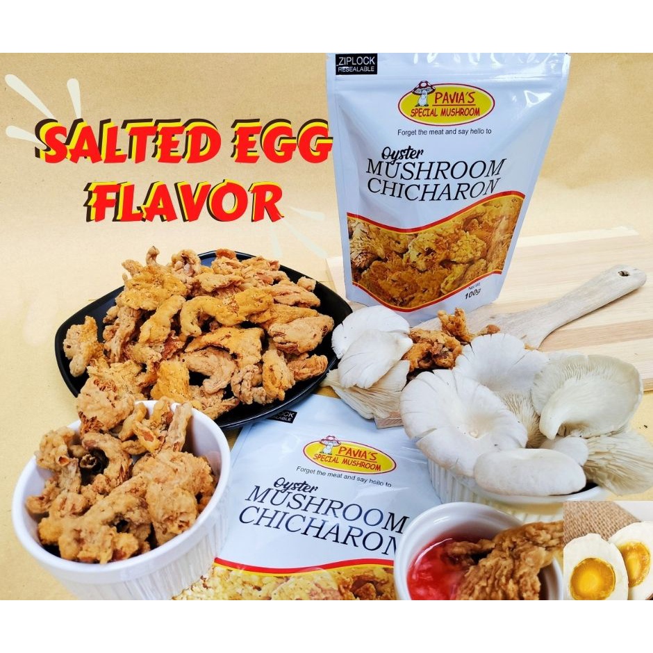 Best Seller Salted Egg Flavor Chicharon Mushroom Shopee Philippines