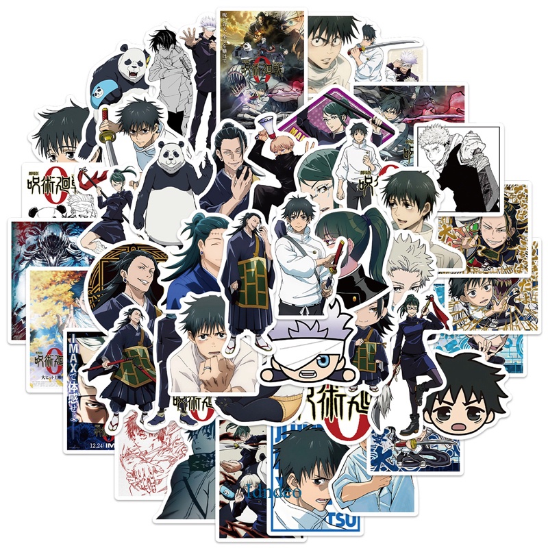 IDNDEO 50Pcs/Set Anime Jujutsu Kaisen Stickers For Laptop Guitar ...