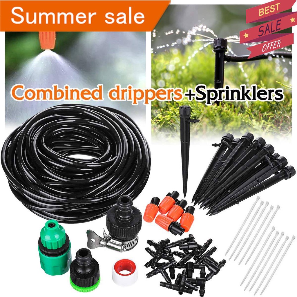 Outdoor Misting Irrigation System Kit For Greenhouse Garden Patio
