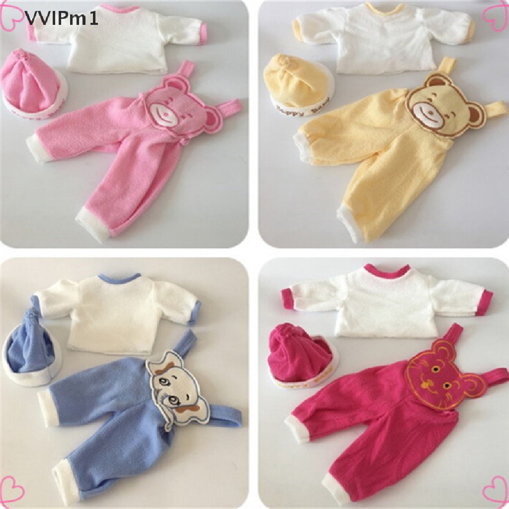 Vvph 3Pcs Handmade 50cm Doll Clothes Suit American Baby Born Doll