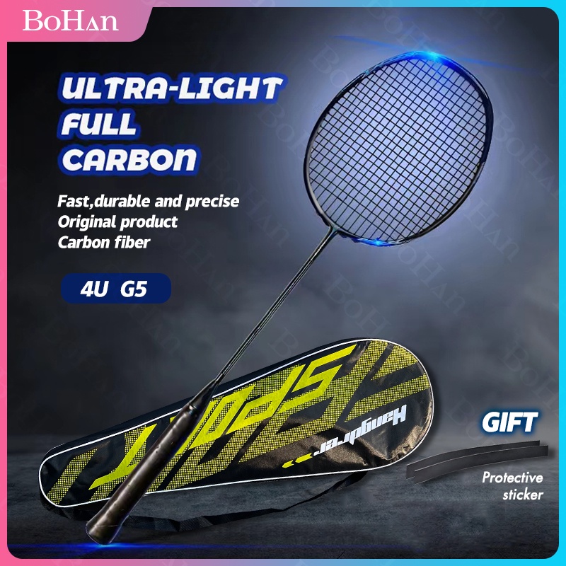 4U G5 Original Design Full Carbon 28Lbs Badminton Racket Professional