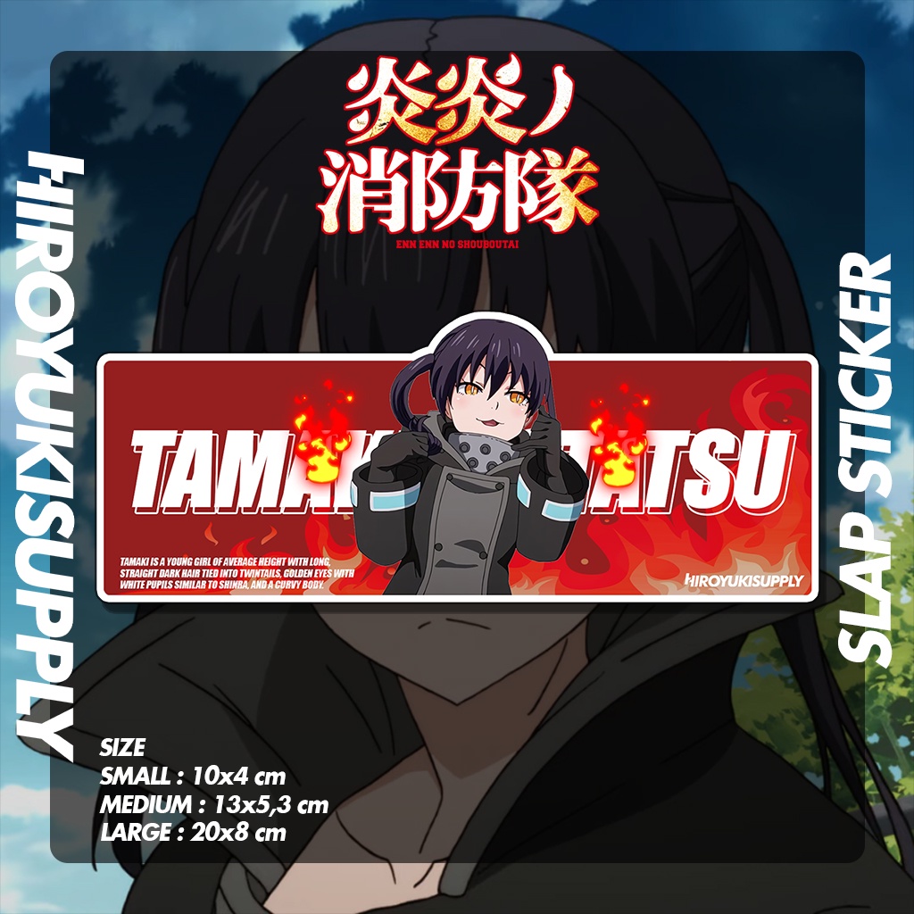 Sticker Anime Fire Force Tamaki Kotatsu Slap Sticker JDM | Shopee ...
