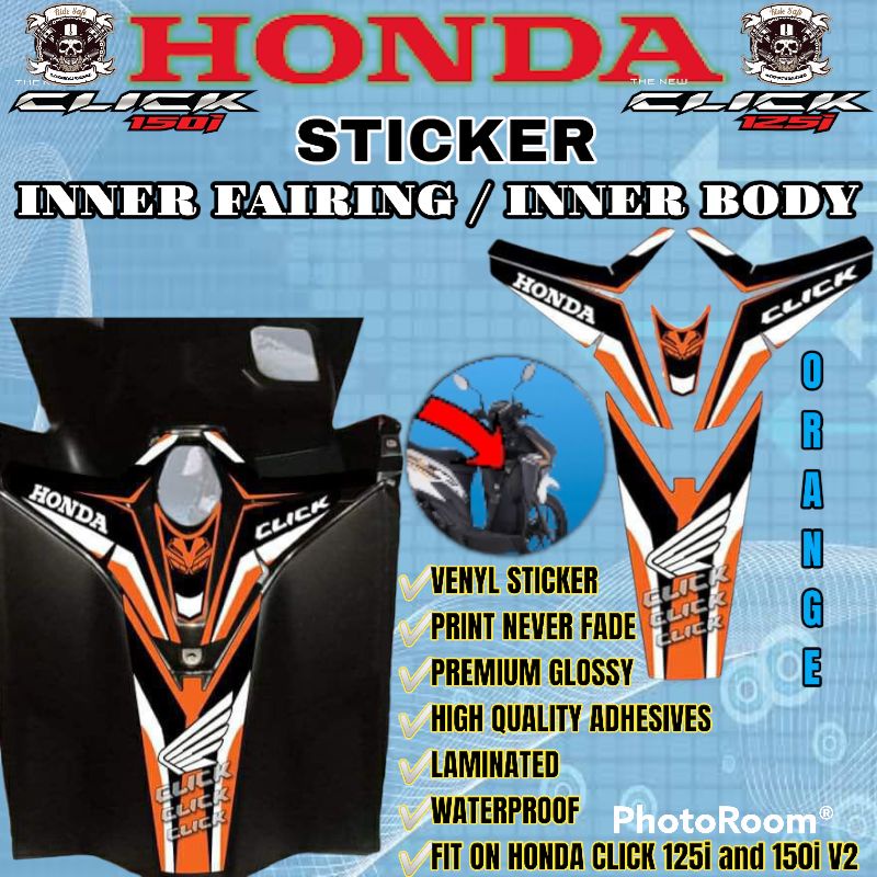 Honda Click Version 2 Inner Decals / Click 125i Inner Sticker / Click